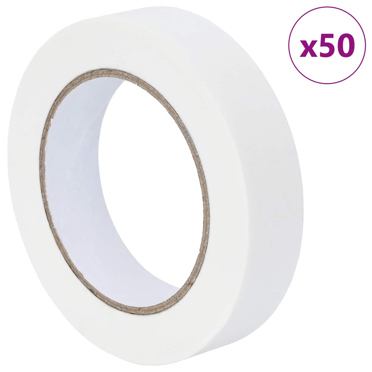 Maler Maskeringstape 50 pcs Hvit 25mm x 50m Papir