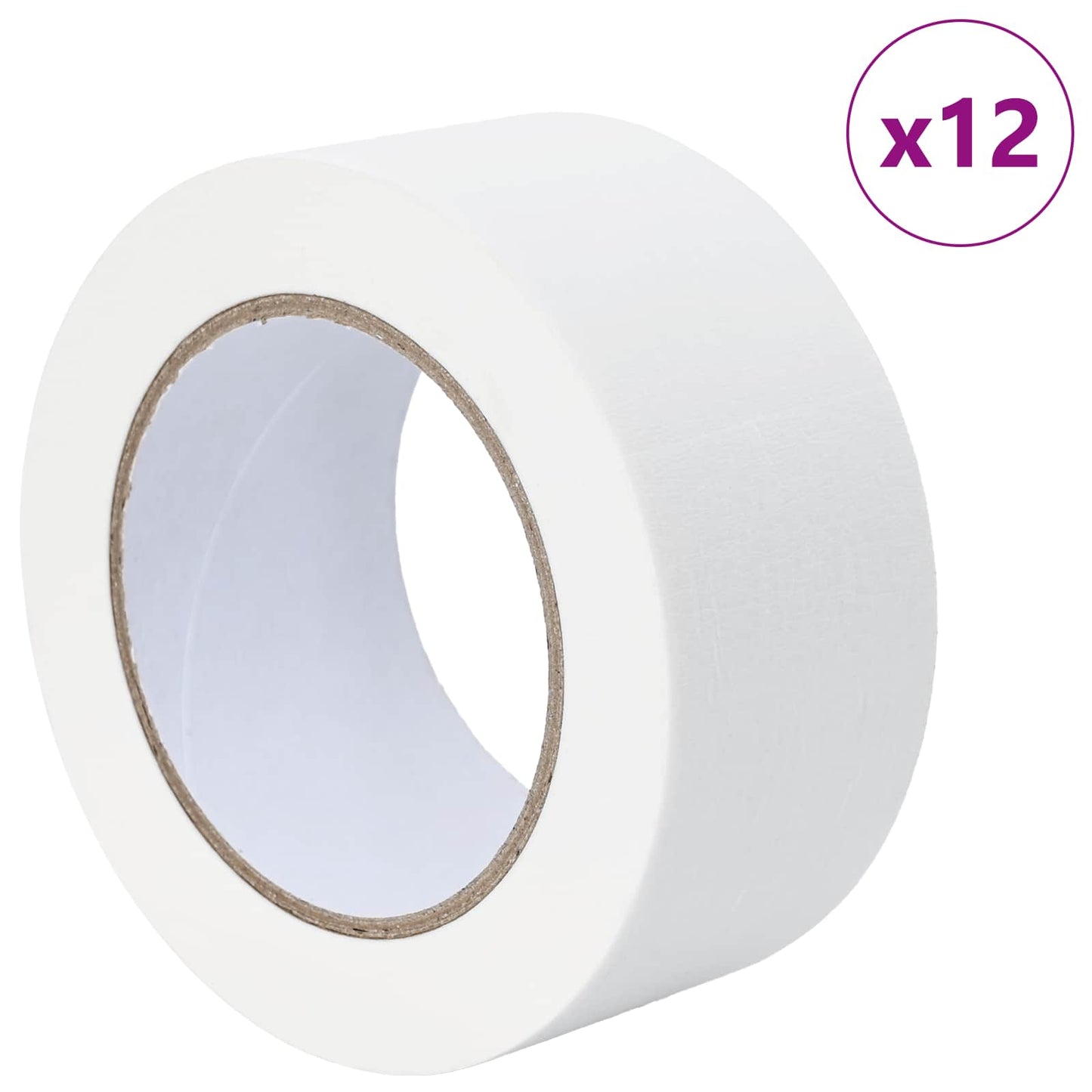 Maler Maskeringstape 12 pcs Hvit 50mm x 50m Papir