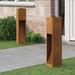 Solcelle LED Stibelys 2 pcs Bronse Cortenstål