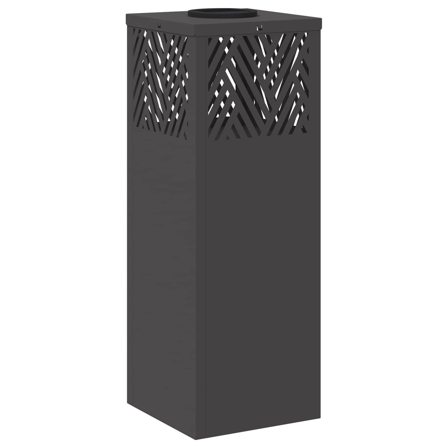 Solenergi LED stibelys 2 pcs Svart Kaldvalset stål
