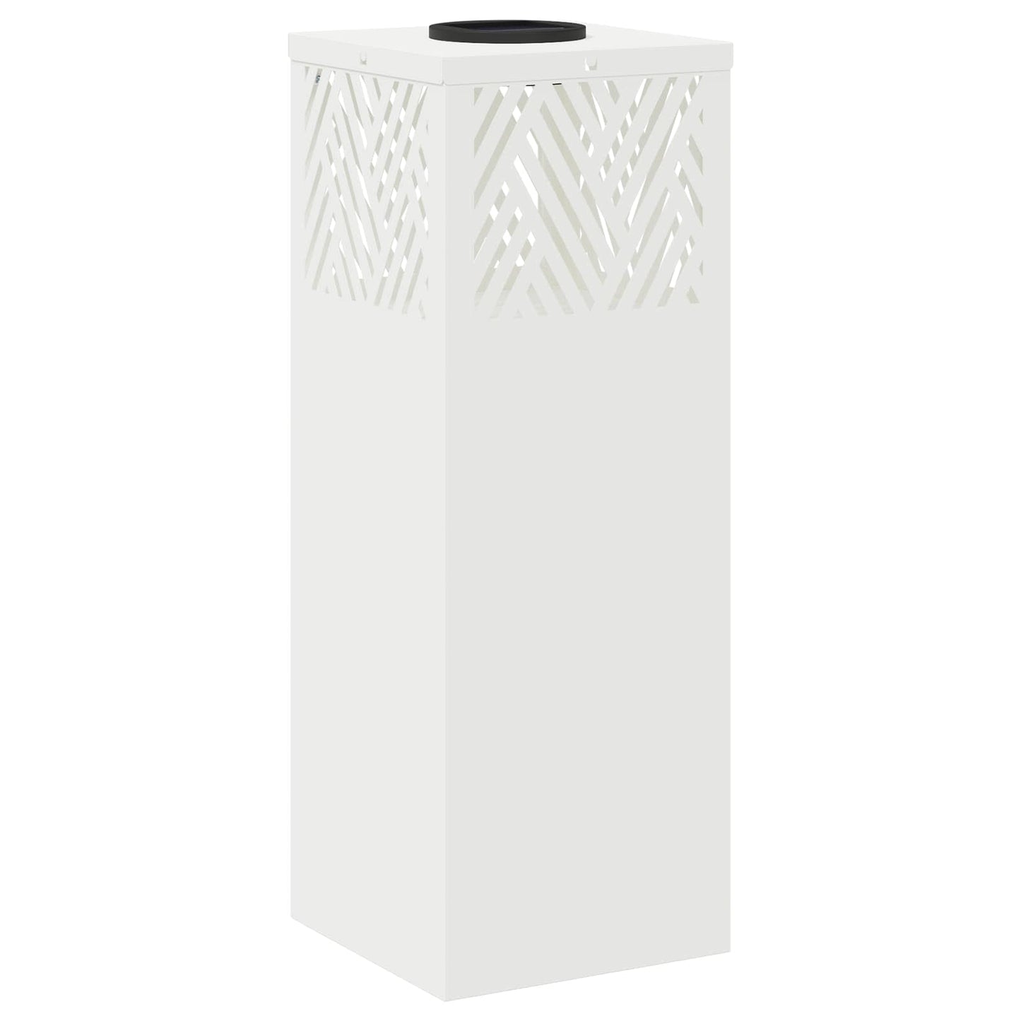 Solenergi LED stibelys 2 pcs Hvit Kaldvalset stål