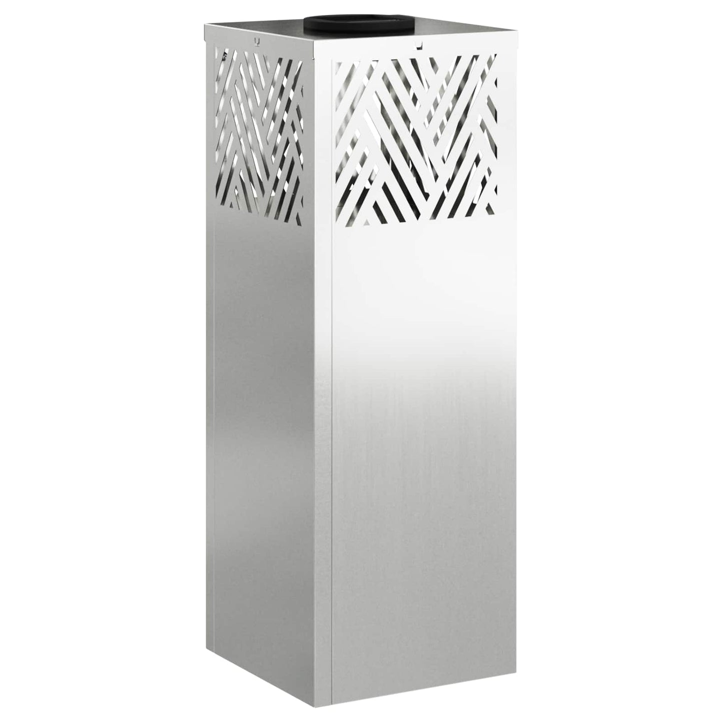 Solenergi LED stibelys 2 pcs sølv Galvanisert
