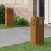 Solenergi LED stibelys 2 pcs Bronse Cortenstål