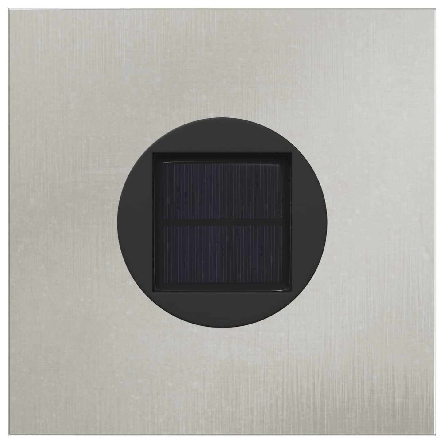 Solenergi LED stibelys 2 pcs sølv Rustfritt Stål