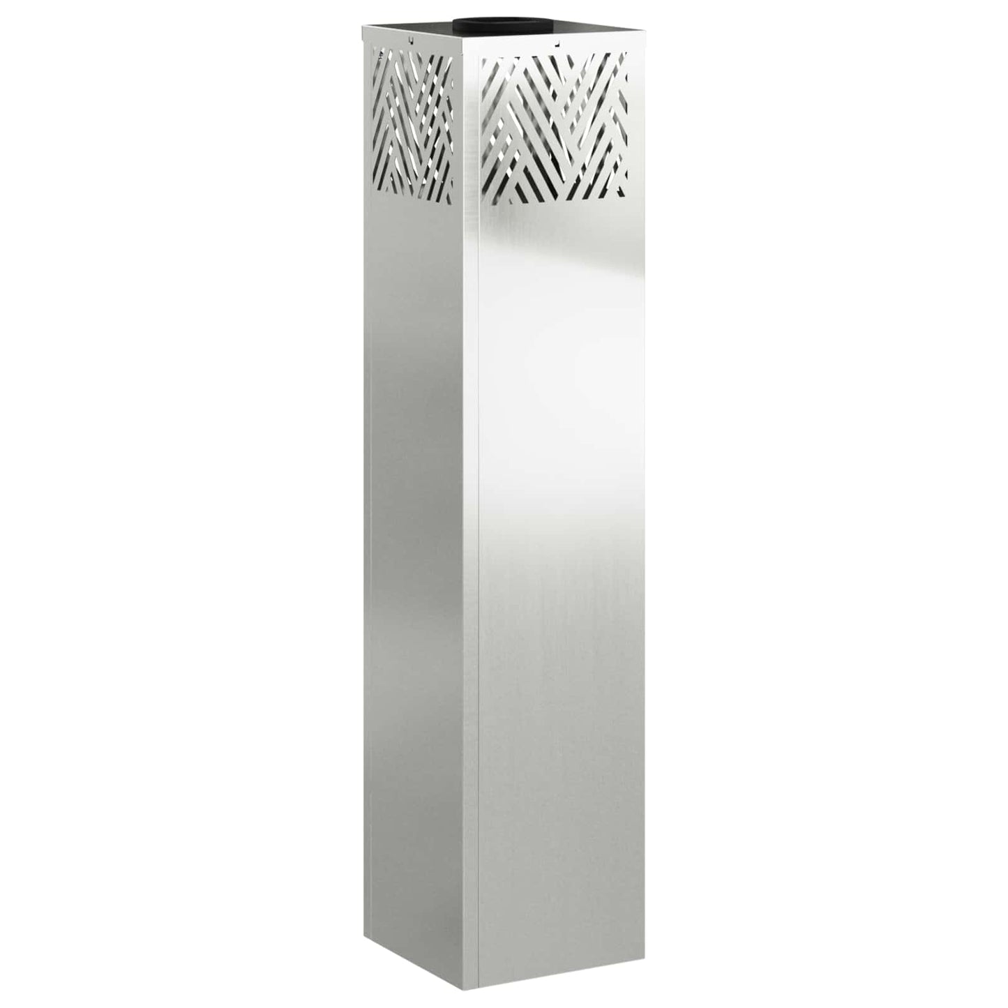 Solenergi LED stibelys 2 pcs sølv Galvanisert