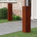 Solenergi LED stibelys 2 pcs Bronse Cortenstål