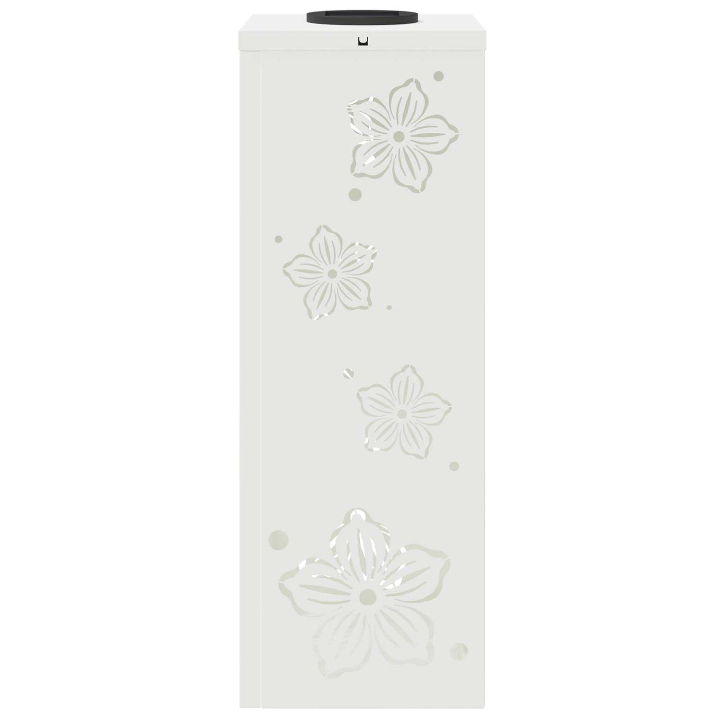 Solenergi LED stibelys 2 pcs Hvit Kaldvalset stål