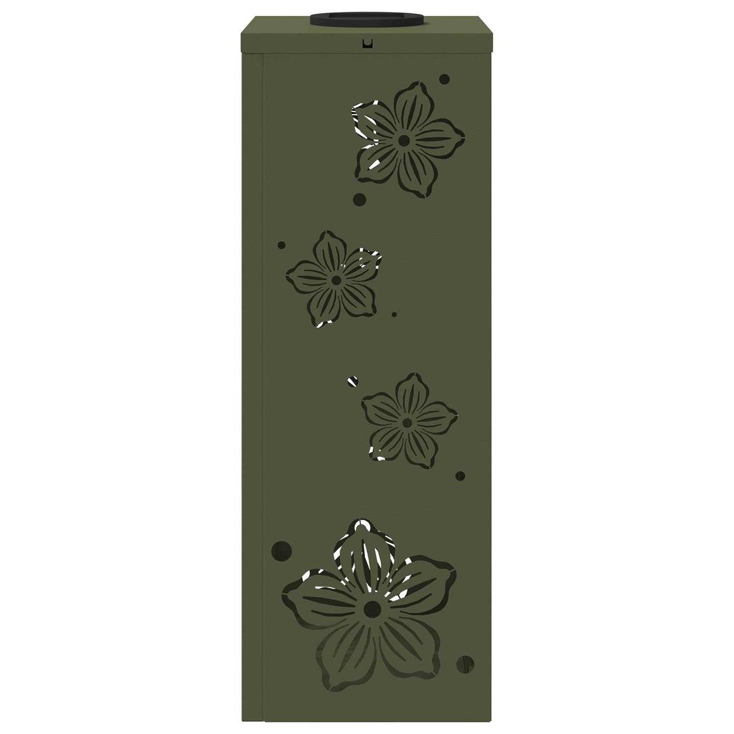 Solenergi LED stibelys 2 pcs Olivengrønn Kaldvalset stål