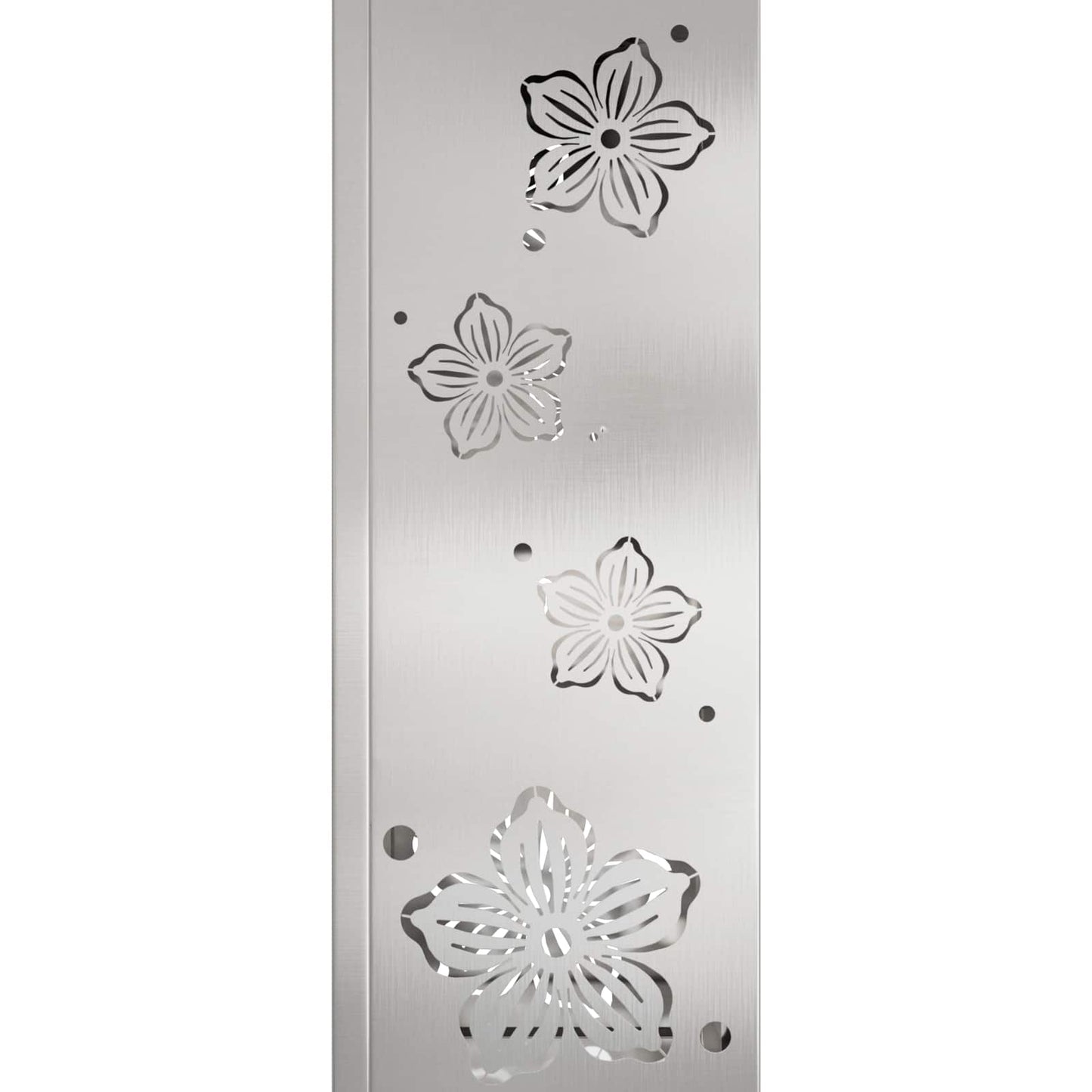 Solenergi LED stibelys 2 pcs sølv Rustfritt Stål