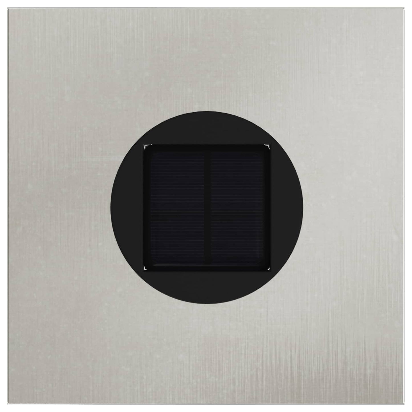 Solenergi LED stibelys 2 pcs sølv Rustfritt Stål