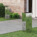 Solenergi LED stibelys 2 pcs sølv Galvanisert stål