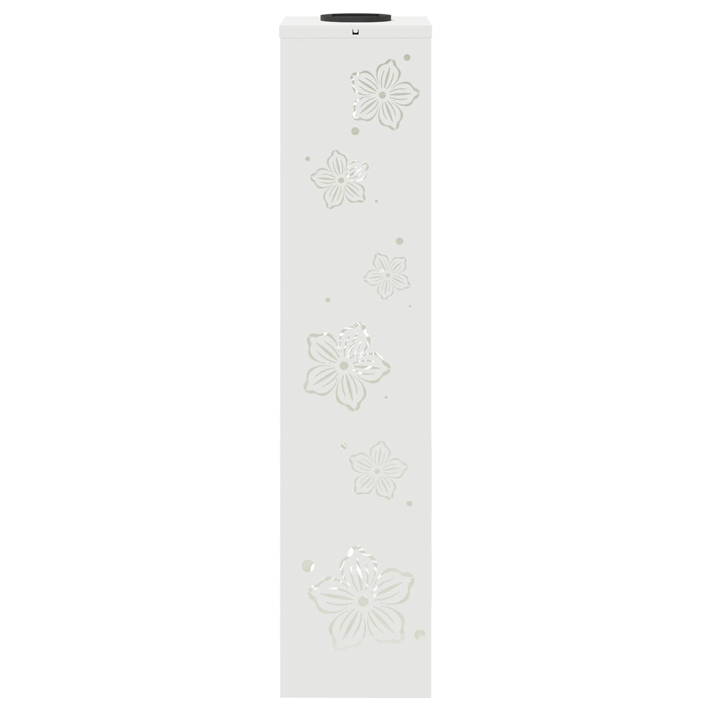 Solenergi LED stibelys 2 pcs Hvit Kaldvalset stål