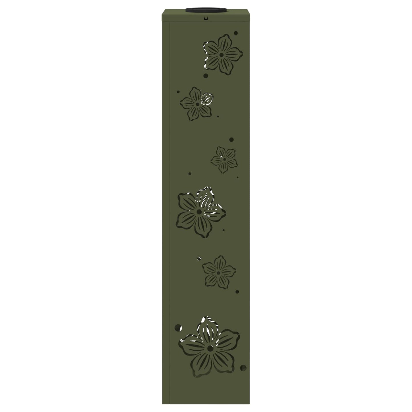 Solenergi LED stibelys 2 pcs Olivengrønn Kaldvalset stål