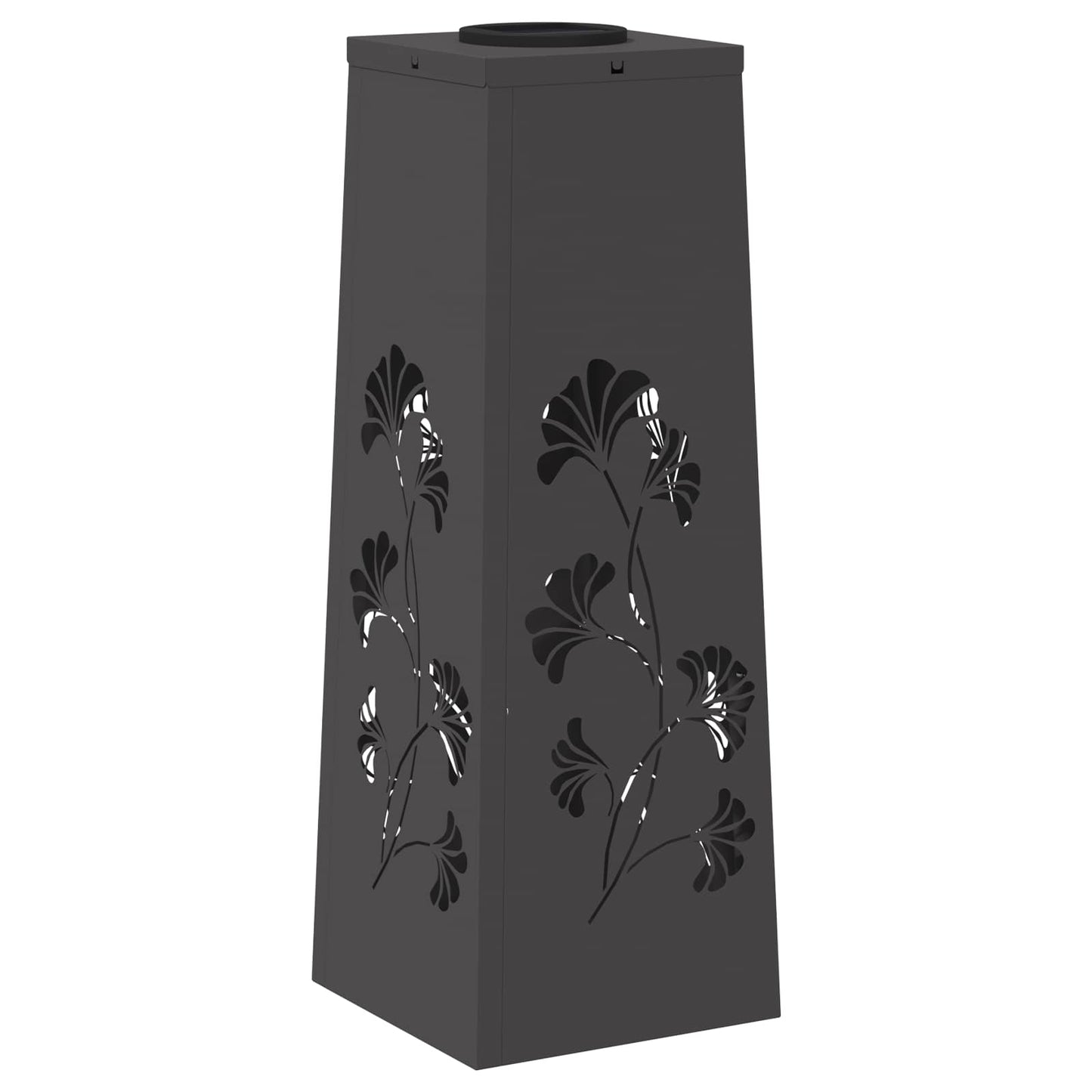 Solenergi LED stibelys 2 pcs Svart Kaldvalset stål
