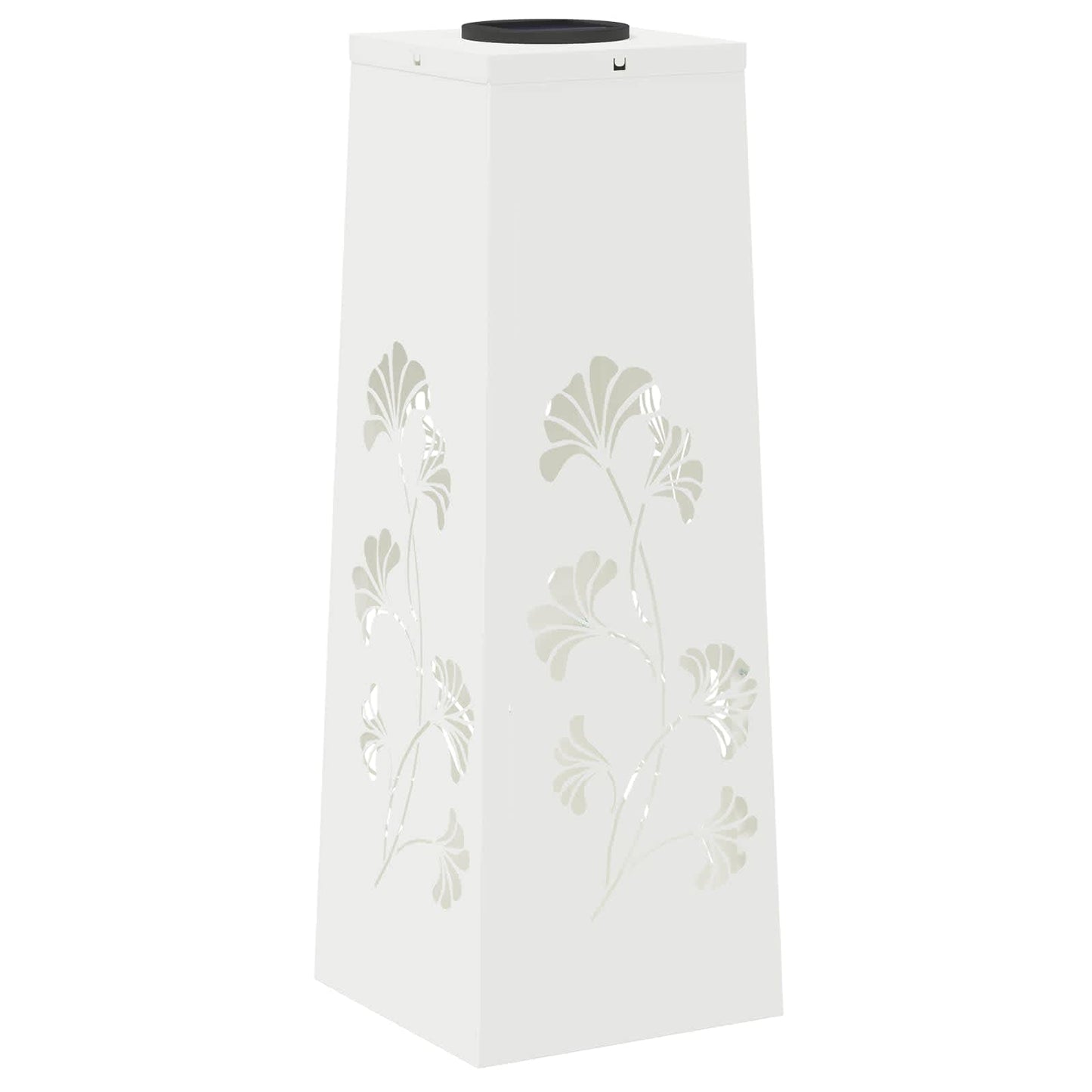 Solenergi LED stibelys 2 pcs Hvit Kaldvalset stål