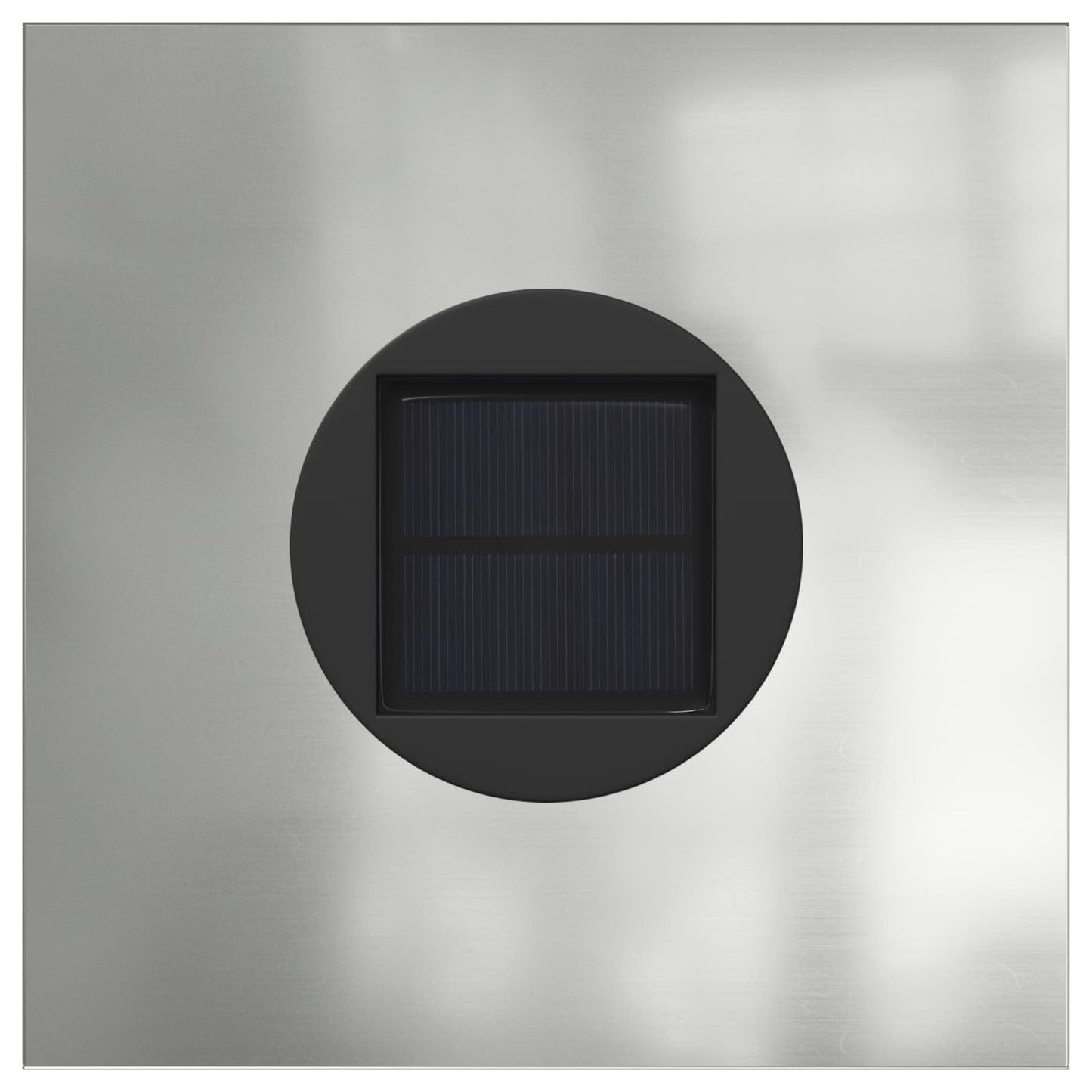 Solenergi LED stibelys 2 pcs sølv Galvanisert stål