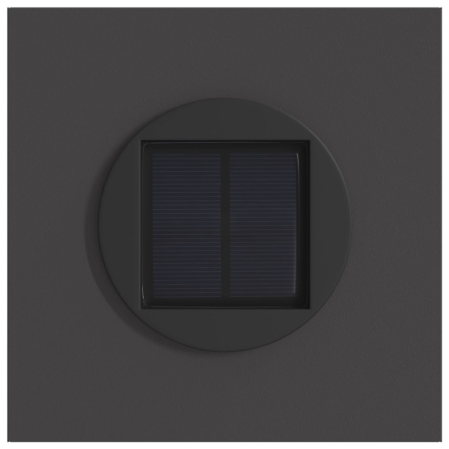 Solenergi LED stibelys 2 pcs Svart Kaldvalset stål