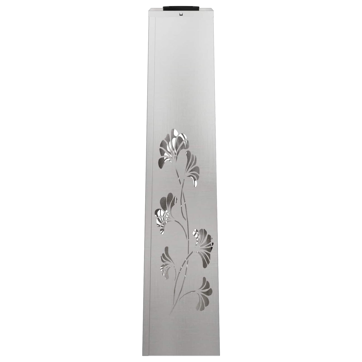 Solenergi LED stibelys 2 pcs sølv Rustfritt Stål