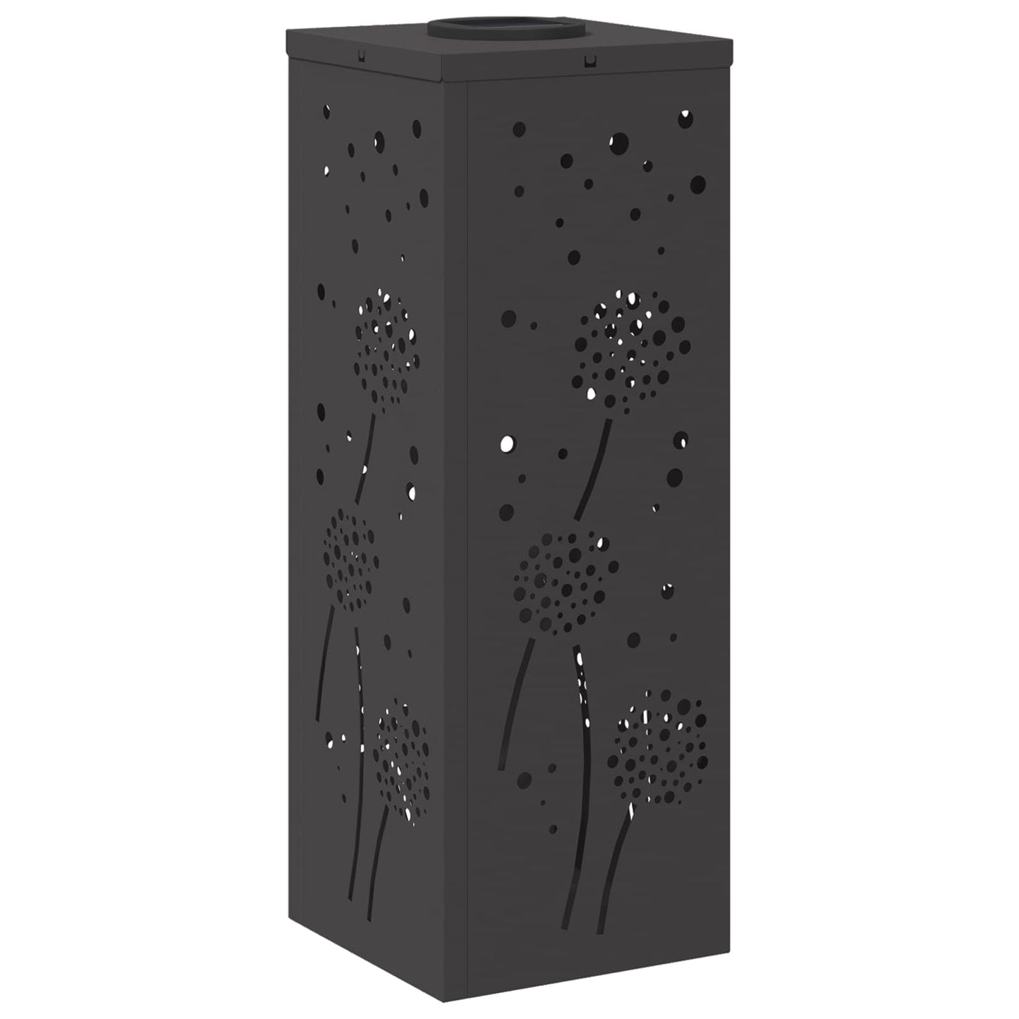 Solenergi LED stibelys 2 pcs Svart Kaldvalset stål