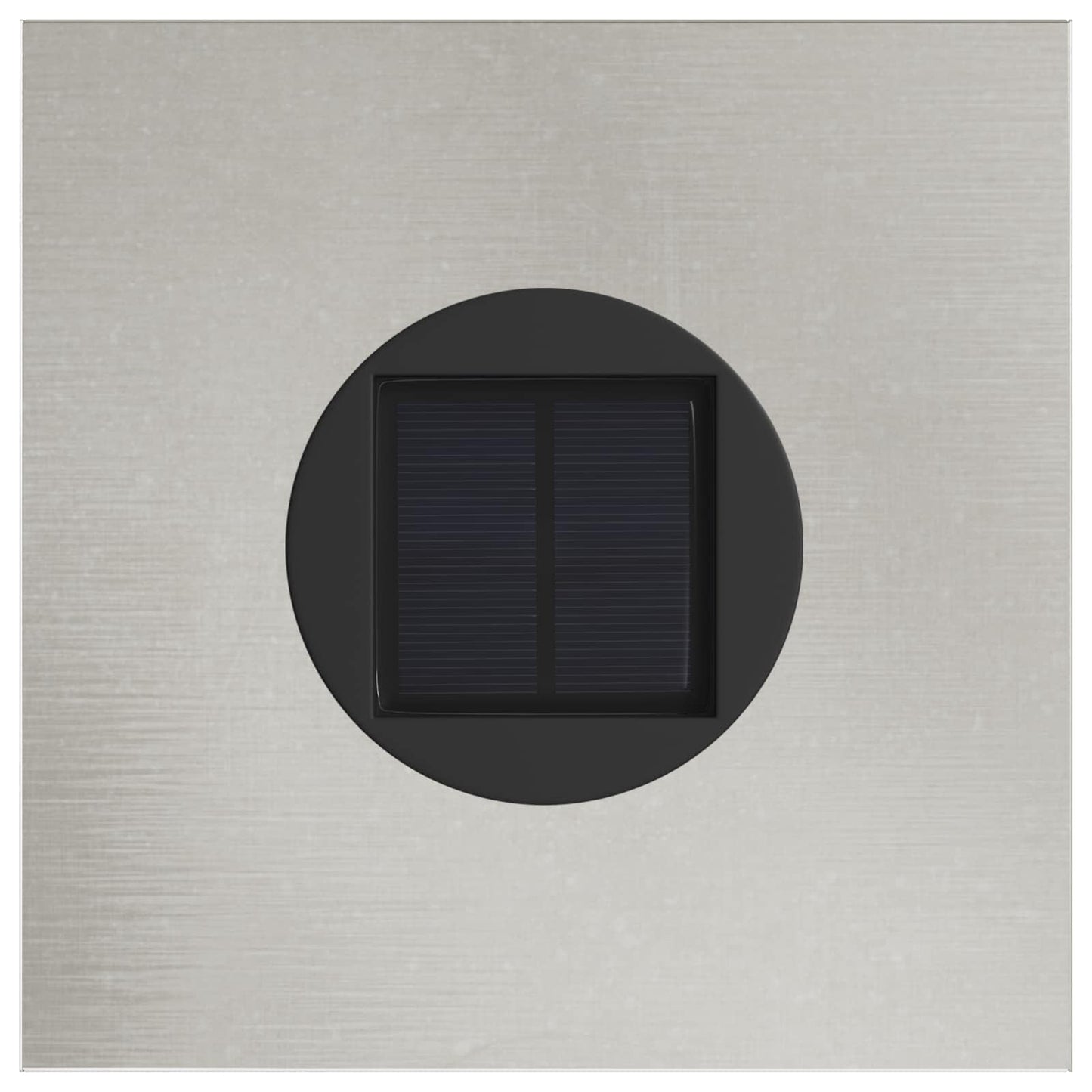 Solenergi LED stibelys 2 pcs sølv Rustfritt Stål