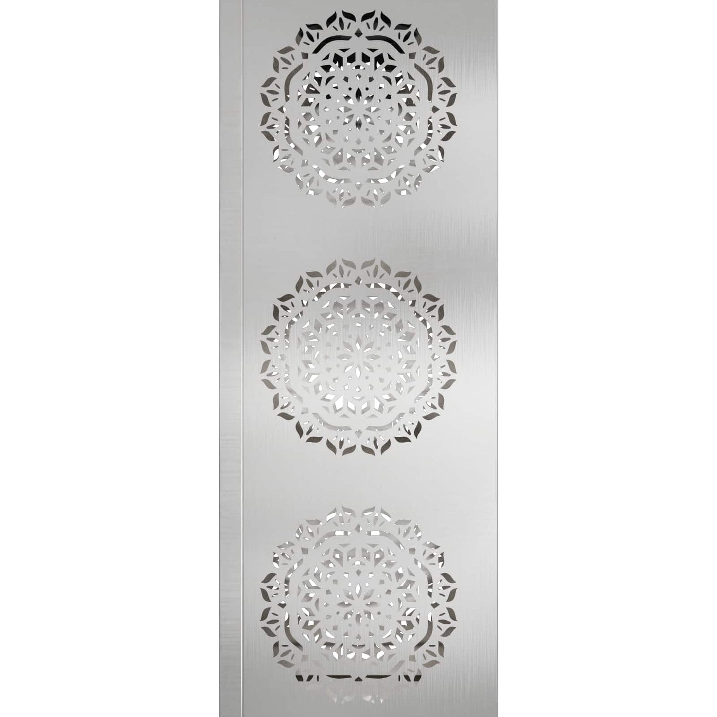 Solenergi LED stibelys 2 pcs sølv Rustfritt Stål