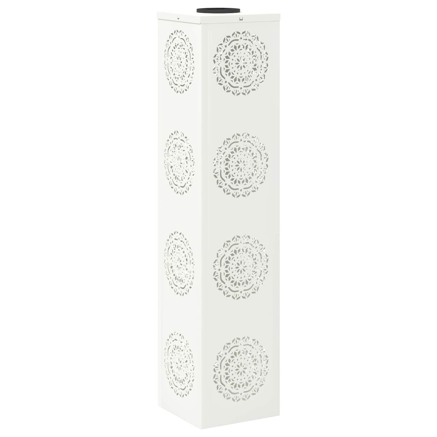 Solenergi LED stibelys 2 pcs Hvit Kaldvalset stål