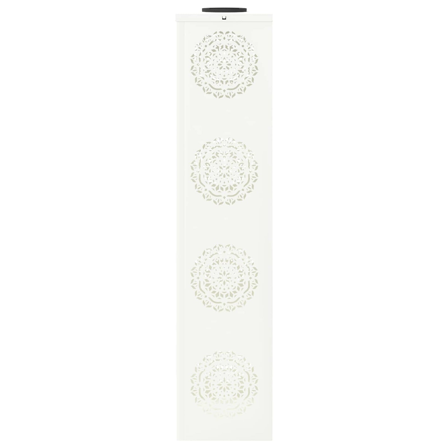 Solenergi LED stibelys 2 pcs Hvit Kaldvalset stål