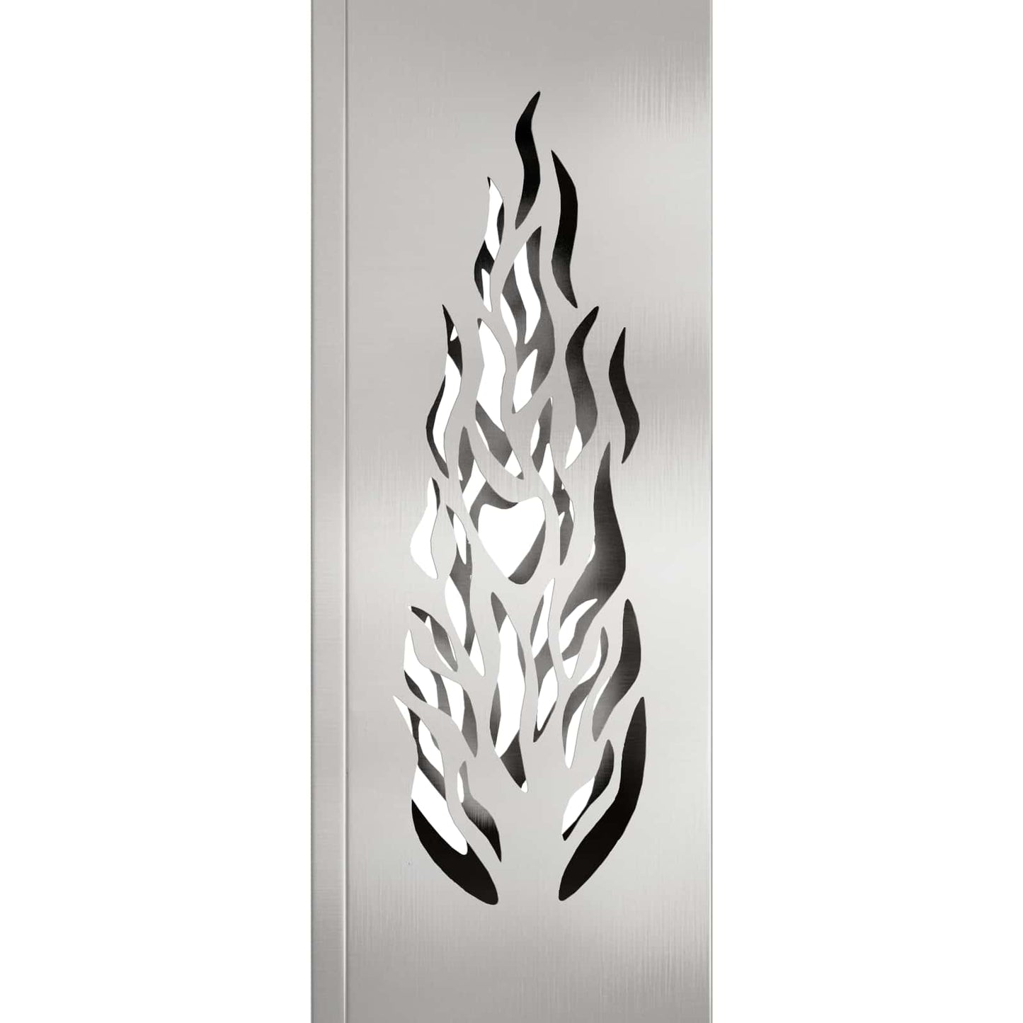 Solenergi LED stibelys 2 pcs sølv Rustfritt Stål