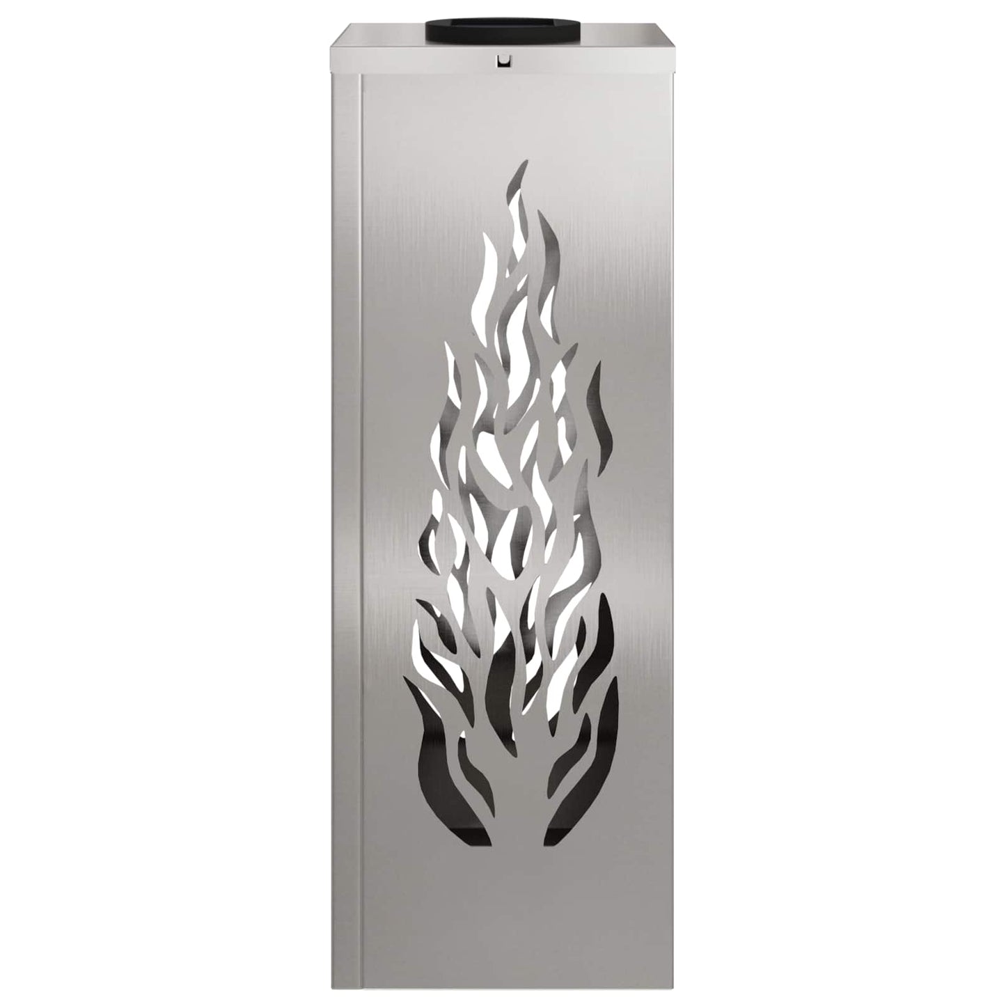 Solenergi LED stibelys 2 pcs sølv Rustfritt Stål