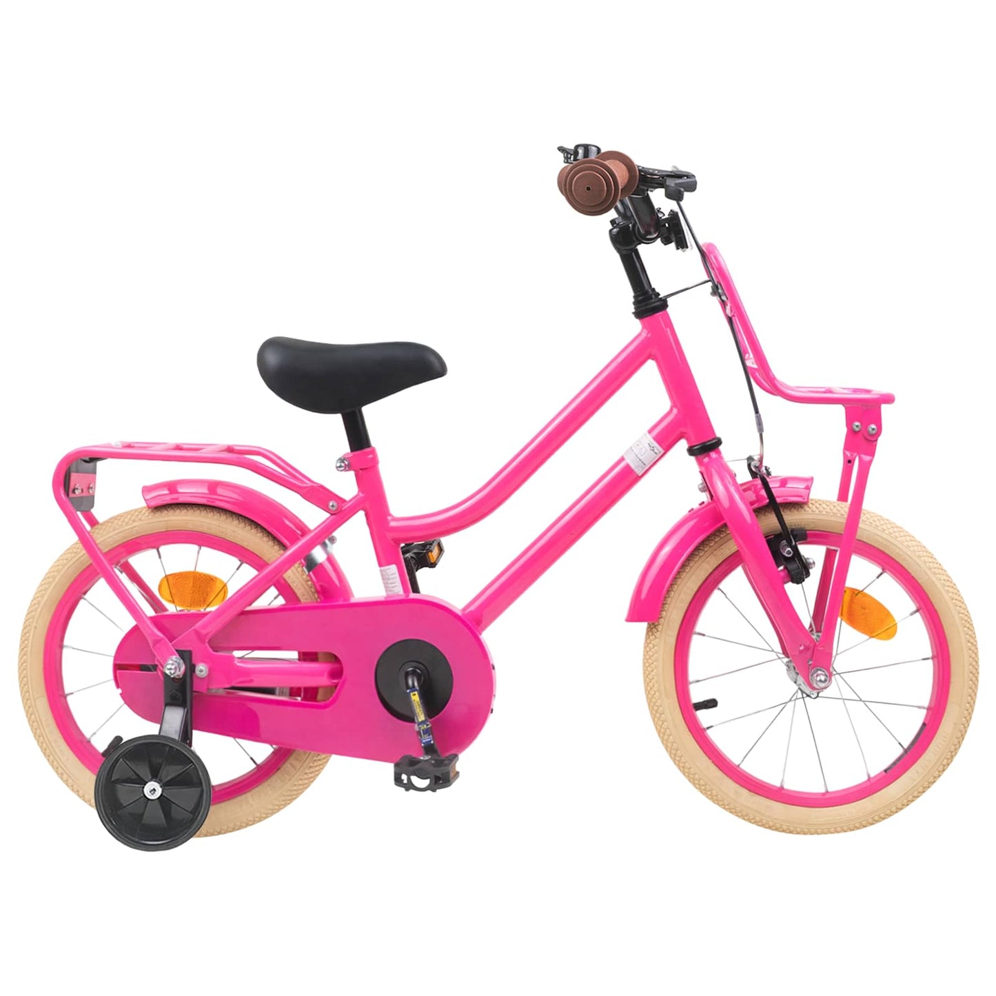 Barnesykkel 16 Tommer for 4-6 år gammel Mørk rosa
