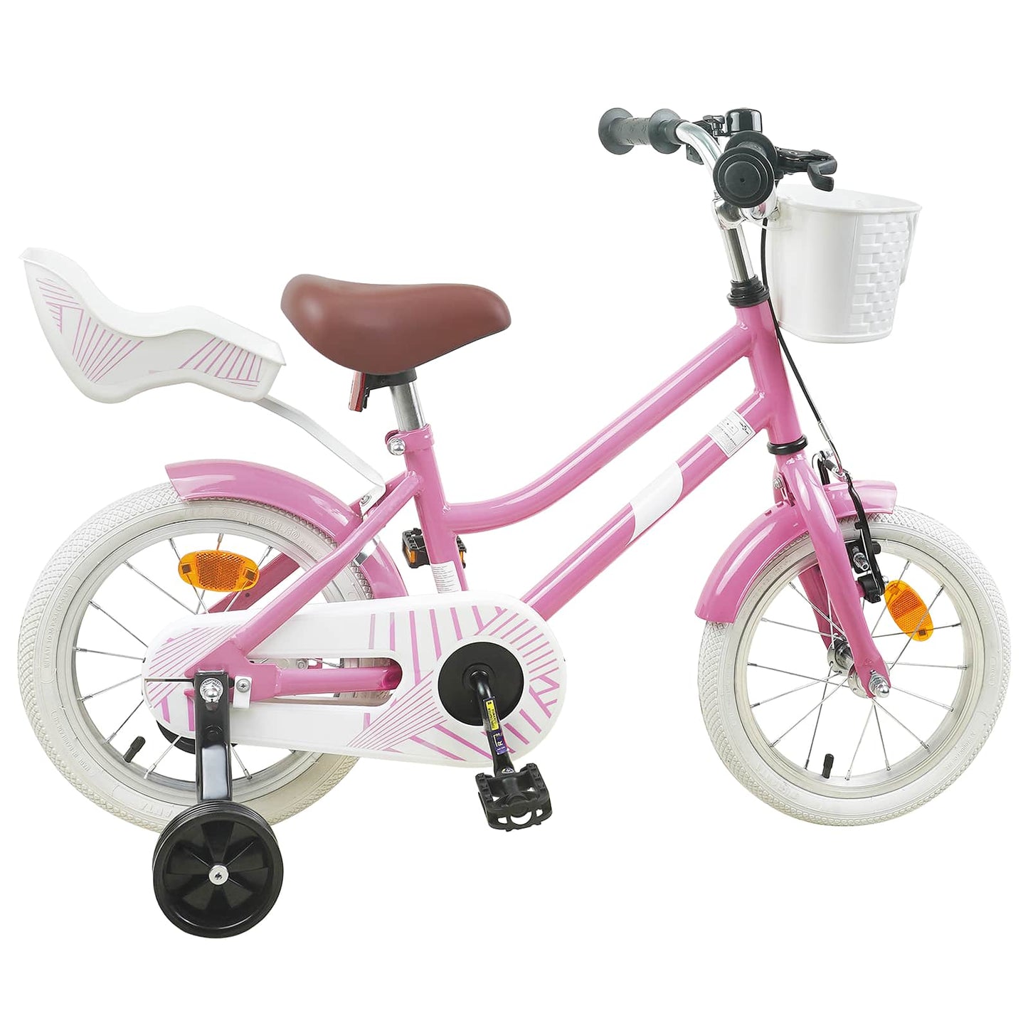 Barnesykkel 16 Tommer for 4-6 år gammel Lys rosa
