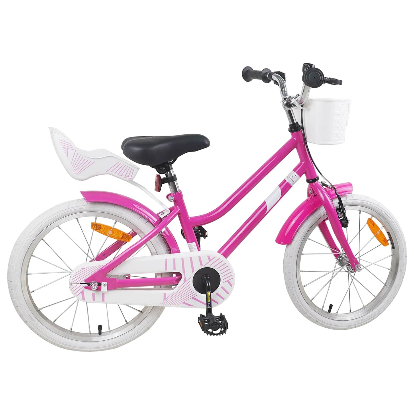 Barnesykkel 18 Tommer for 5-7 år gammel Mørk rosa