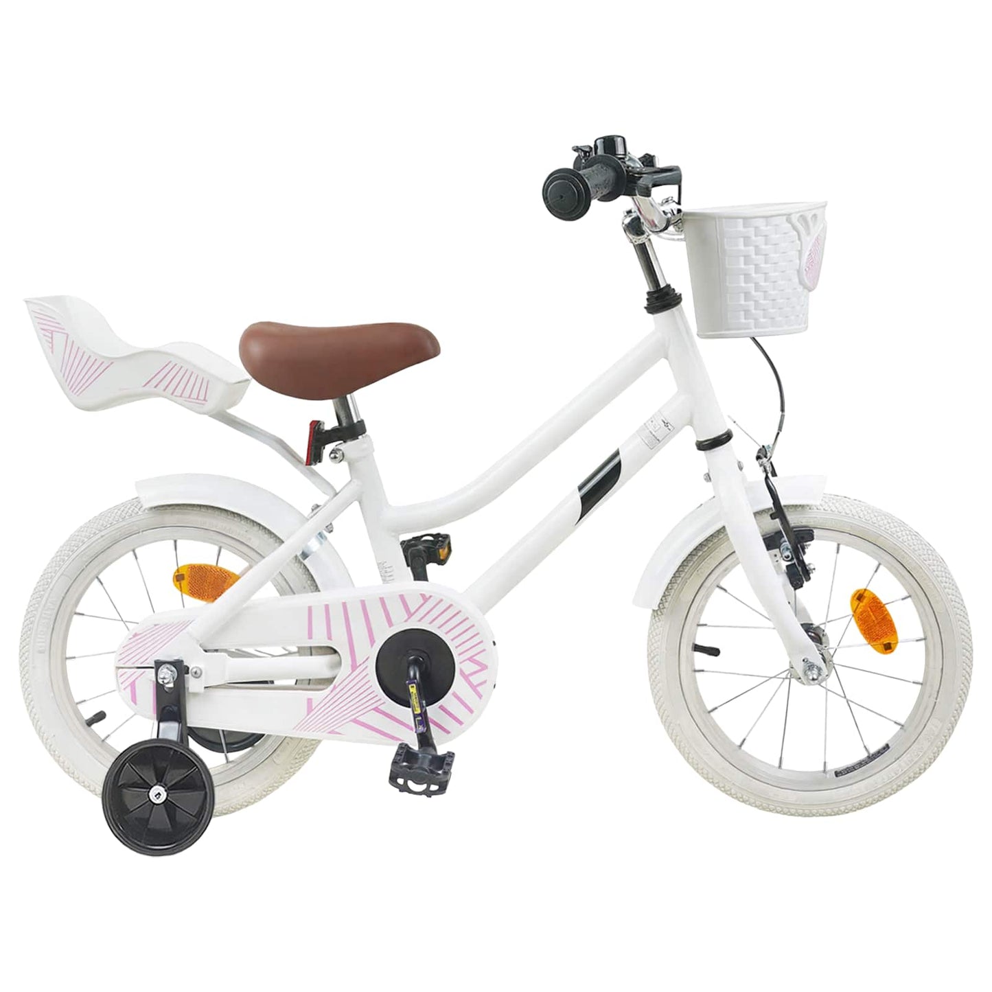 Barnesykkel 16 Tommer for 4-6 år gammel Hvit