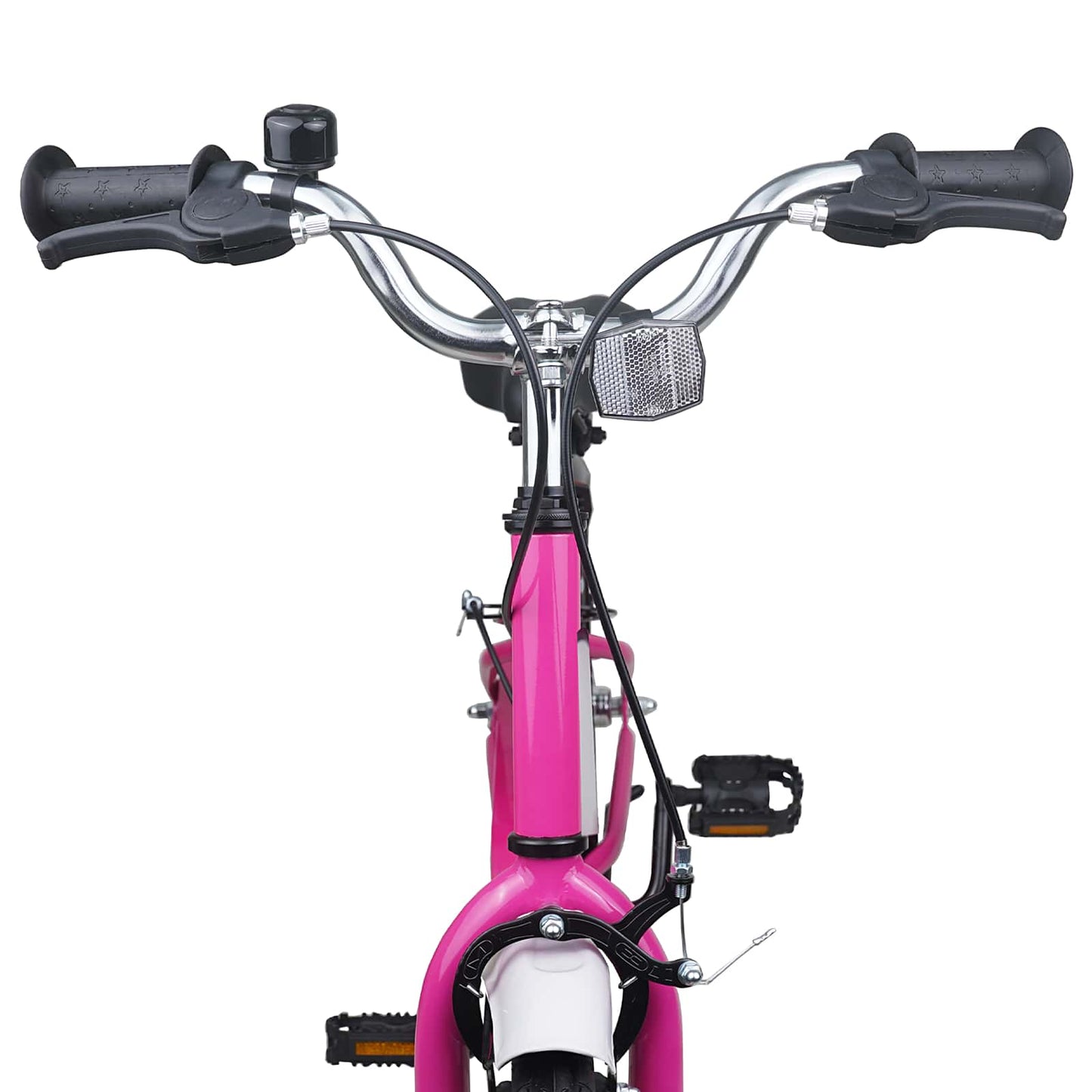Barnesykkel 18 Tommer for 5-7 år gammel Rosa Hvit