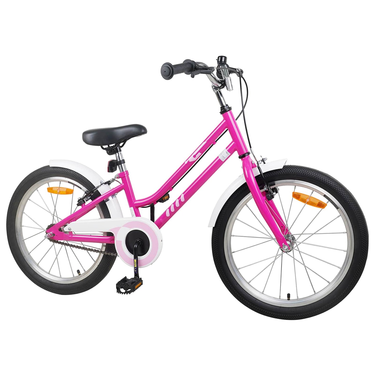 Barnesykkel 20 Tommer for 6-11 år gammel Rosa Hvit