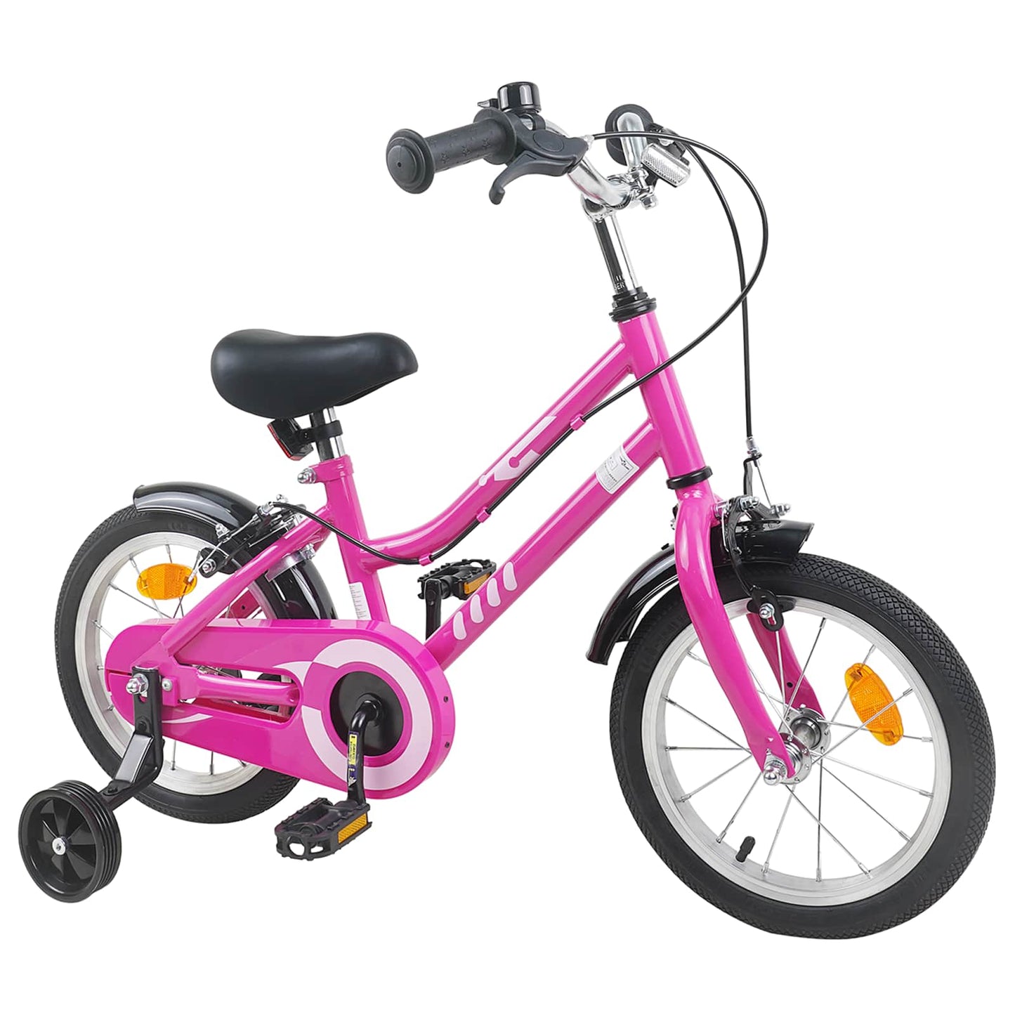 Barnesykkel 12 Tommer for 2-4 år gammel Pink Black