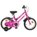 Barnesykkel 12 Tommer for 2-4 år gammel Pink Black