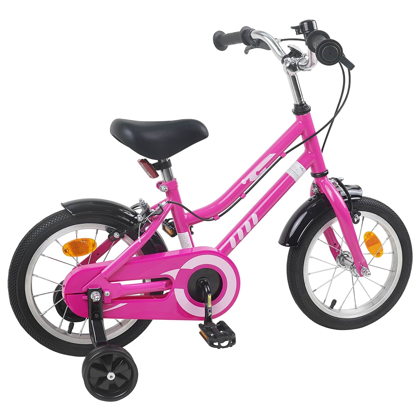 Barnesykkel 16 Tommer for 4-6 år gammel Pink Black