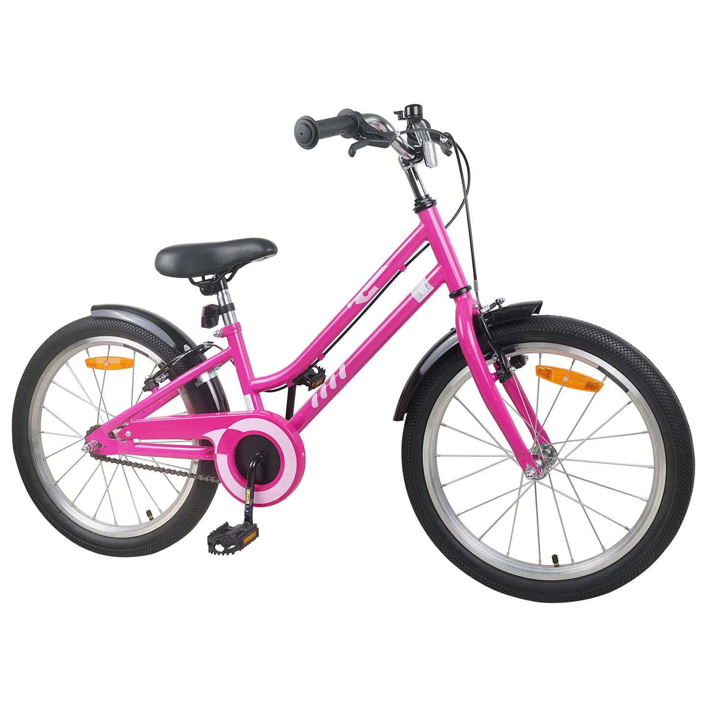 Barnesykkel 22 Tommer for 7-12 år gammel Pink Black