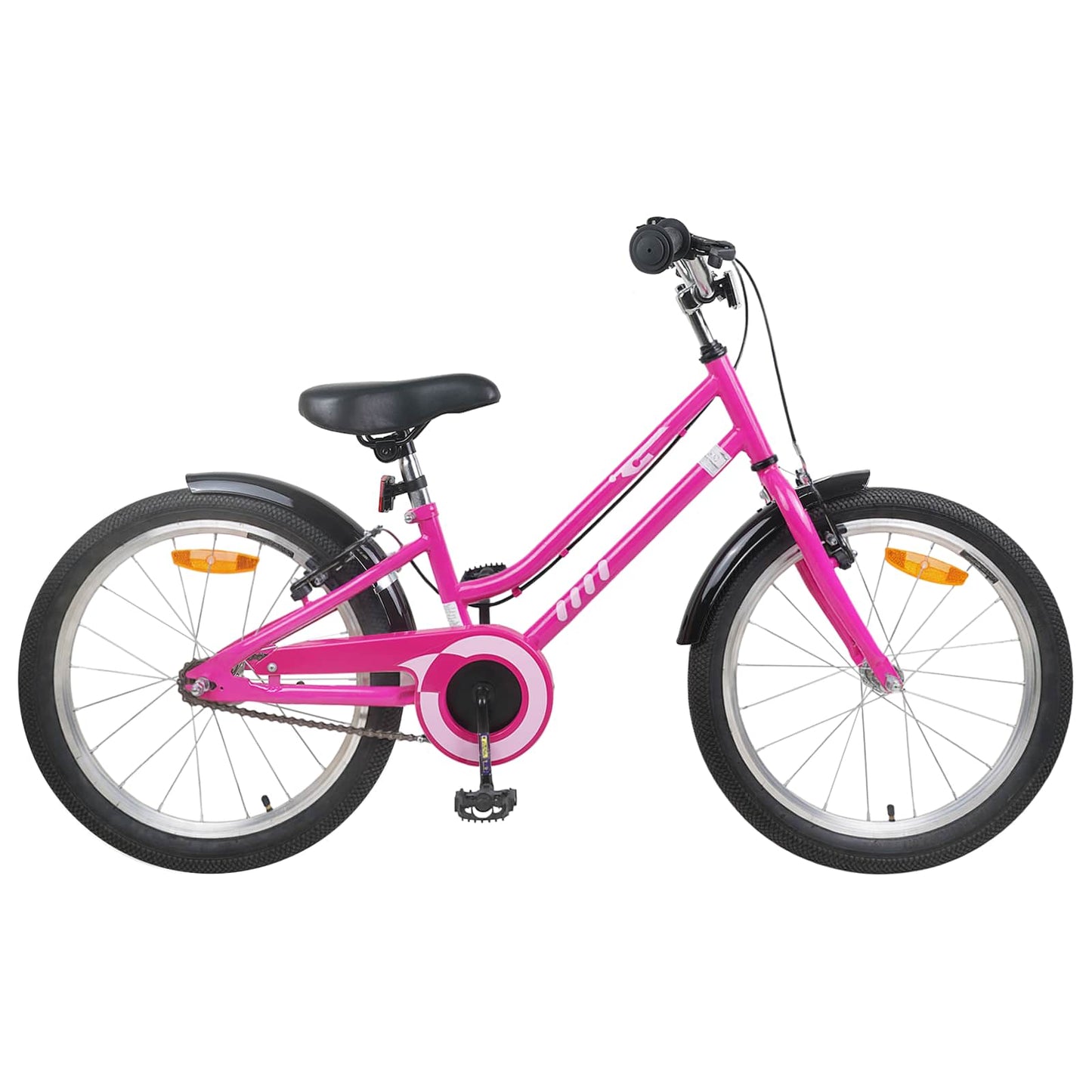 Barnesykkel 22 Tommer for 7-12 år gammel Pink Black