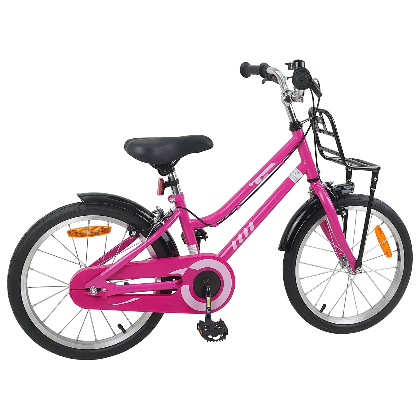 Barnesykkel 18 Tommer for 5-7 år gammel Rosa og svart