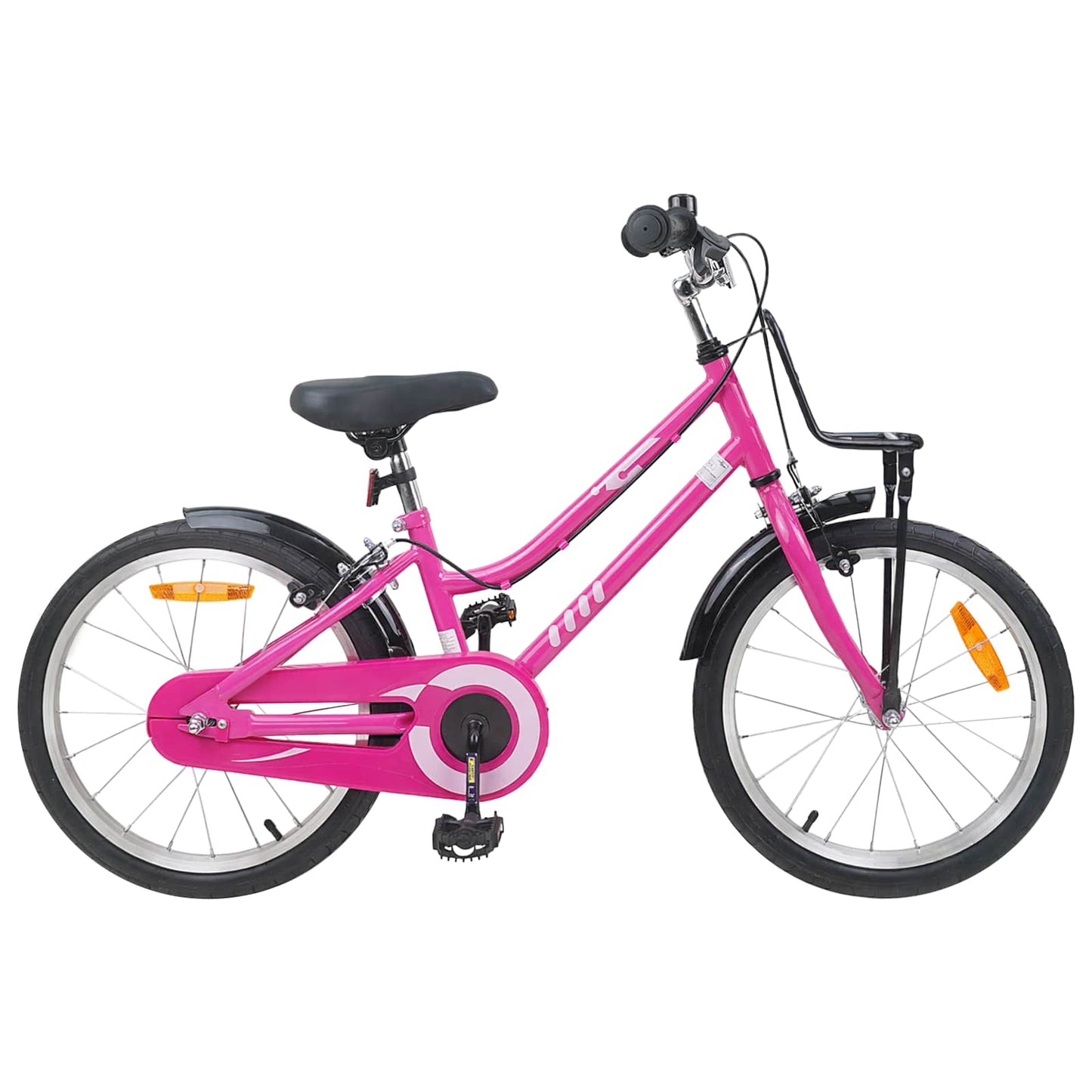 Barnesykkel 18 Tommer for 5-7 år gammel Rosa og svart