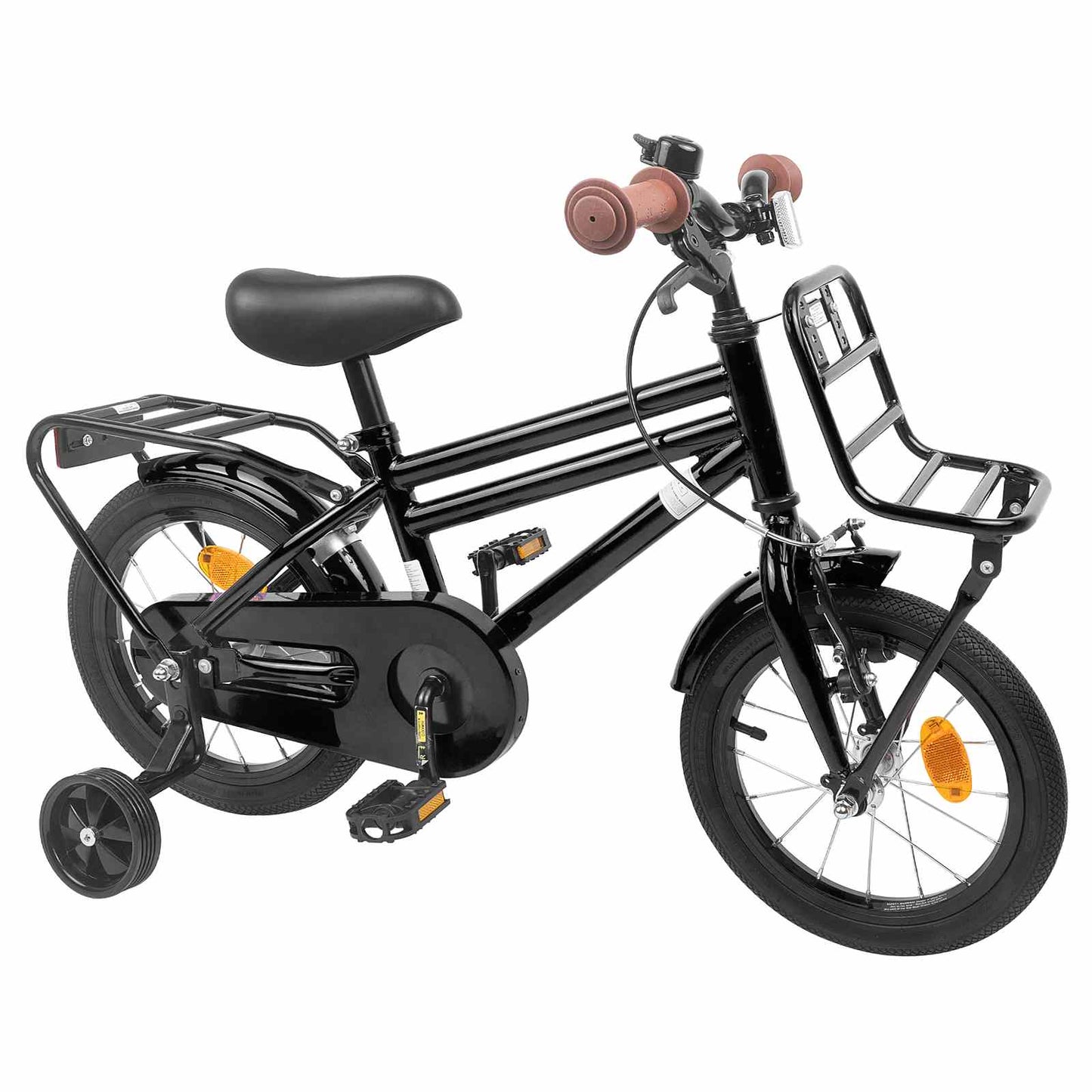Barnesykkel 16 Tommer for 4-6 år gammel Svart