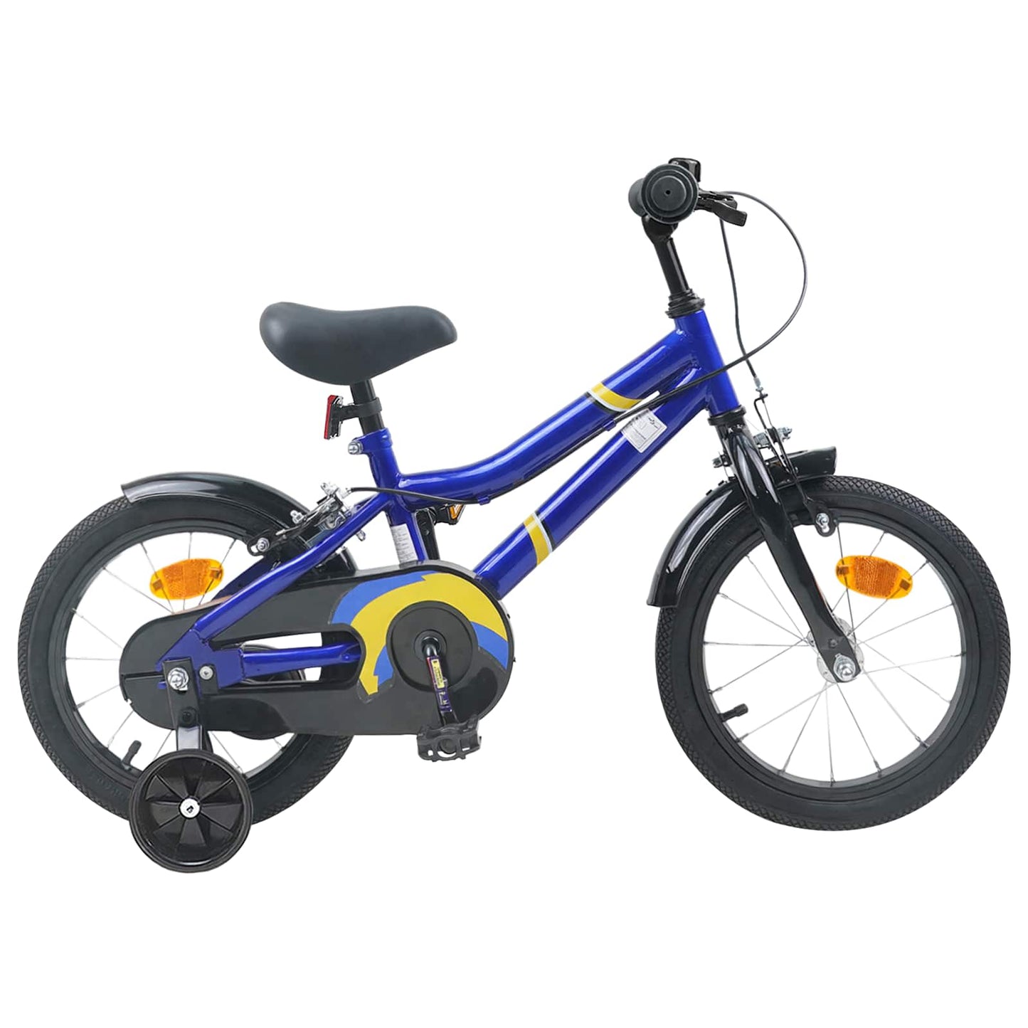 Barnesykkel 12 Tommer for 2-4 år gammel Blå og svart