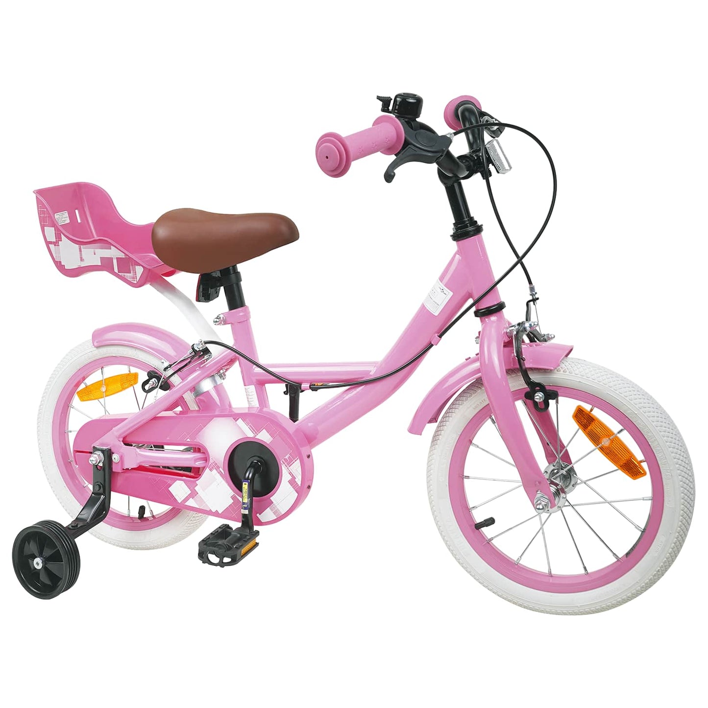 Barnesykkel 16 Tommer for 4-6 år gammel Lys rosa