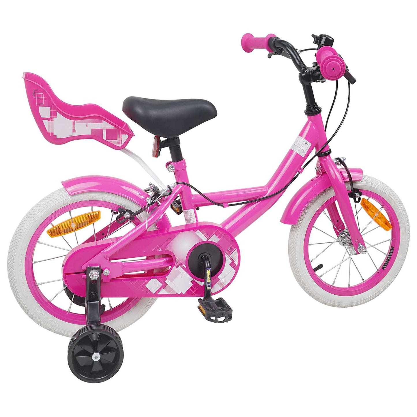 Barnesykkel 14 Tommer for 3-5 år gamle Rosa