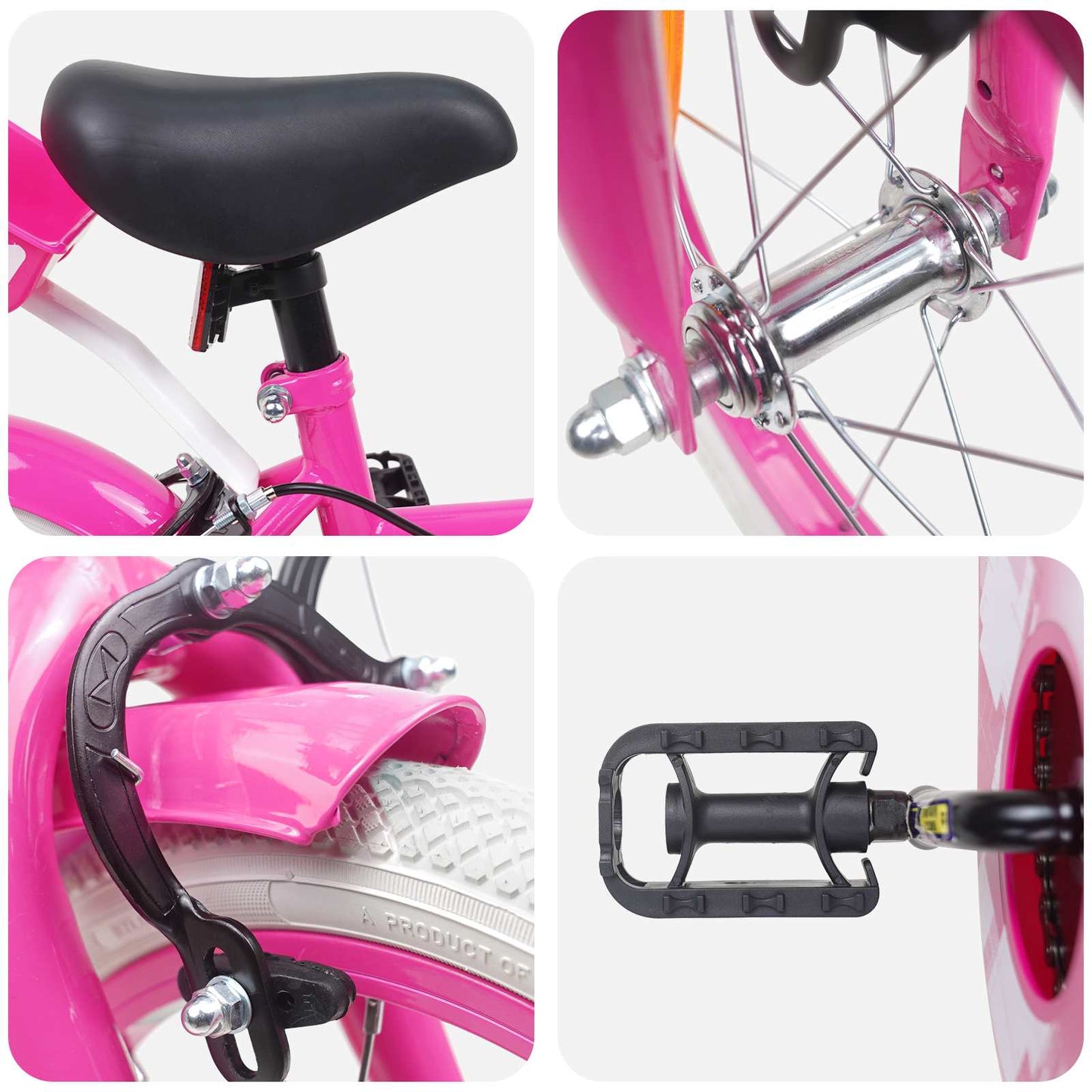 Barnesykkel 16 Tommer for 4-6 år gammel Rosa