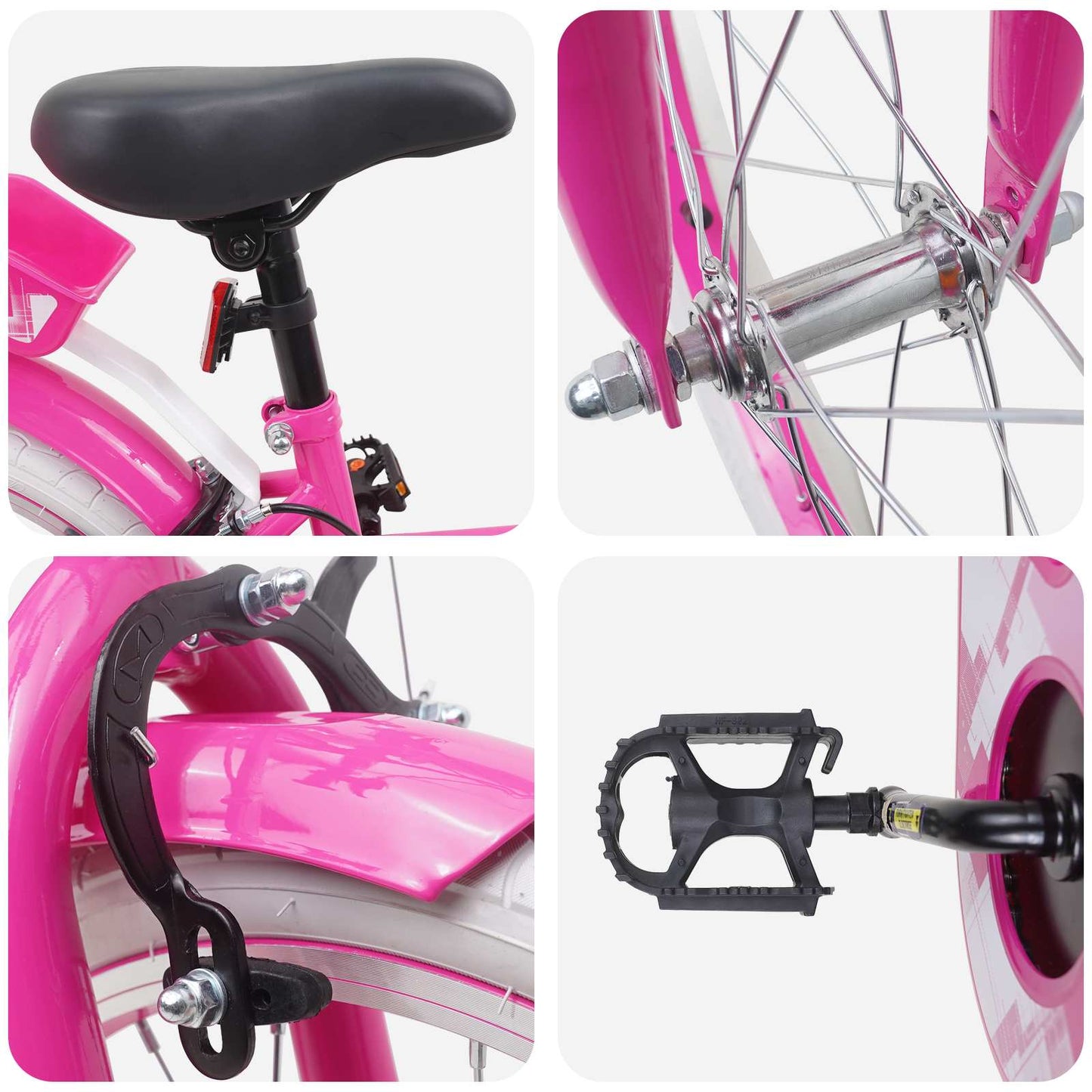 Barnesykkel 18 Tommer for 5-7 år gammel Rosa