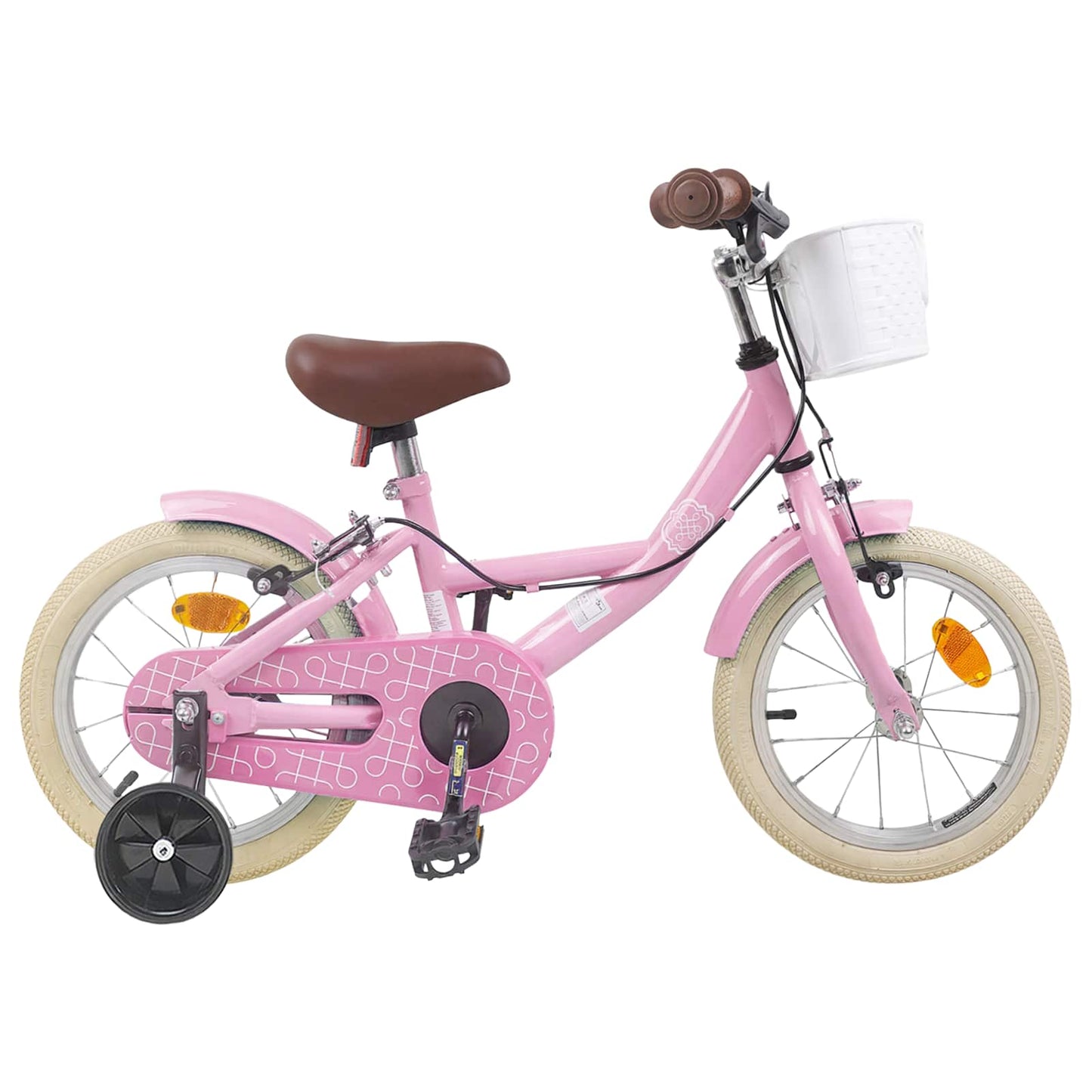 Barnesykkel 16 Tommer for 4-6 år gammel Lys rosa
