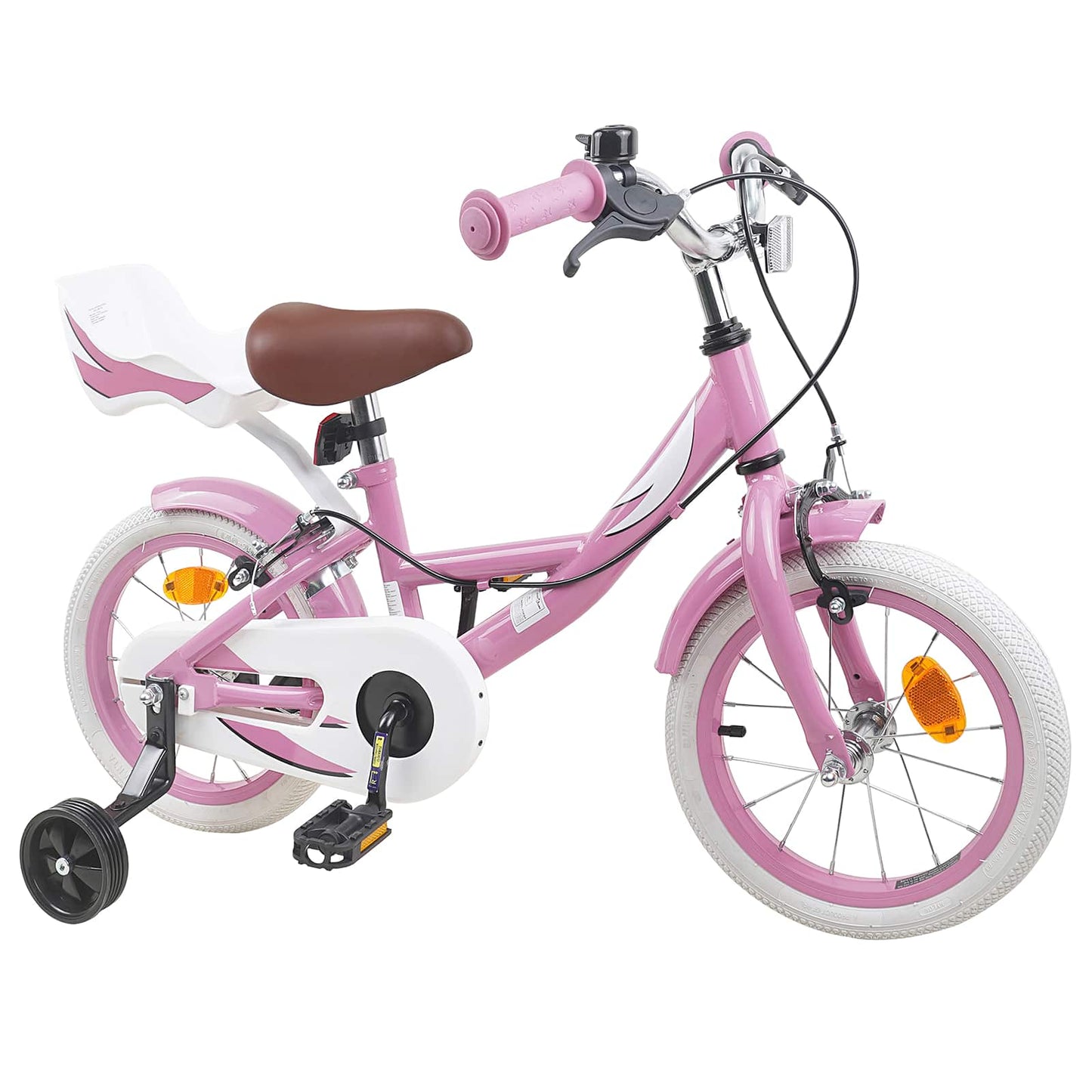 Barnesykkel 14 Tommer for 3-5 år gamle Lys rosa